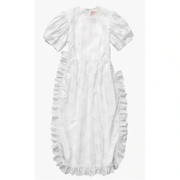 NWT Simone Rocha x H&M HM Eyelet Dress S - Picture 2 of 5